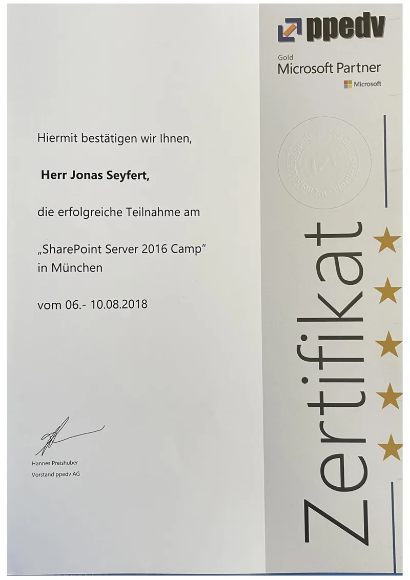 Vorschau: SharePoint Server 2016 Camp